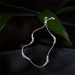 Graceful Sparkle Adjustable Silver Anklet