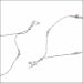 Sparkling Allure Adjustable Silver Anklet
