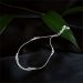 Sparkling Allure Adjustable Silver Anklet