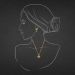 Loving Heart Gold Chain Set