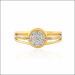 Modish Halo Setting Diamond Ring