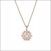 Radiant Starburst Diamond Pendant Set
