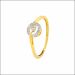Sparkling Heart Diamond Ring