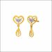 Eternal Heart Gold Earrings