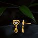 Eternal Heart Gold Earrings
