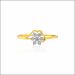 Dazzling Floral Motif Diamond Ring