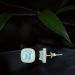 Stellar Halo Design Sterling Silver Stud Earrings