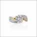 Radiant Flow Solitaire Diamond Ring