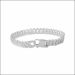 Contemporary Style Silver Link Bracelet