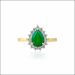 Exquisite Pear Cut Diamond Ring