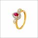 Sparkling Pear-Cut Diamond Ring