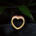 Brilliant V-Design Diamond Ring