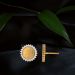 Classic Coin Design Gold Earrings
