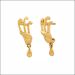 Chic Artistic Fluid Gold Drop Earrings