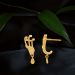 Chic Artistic Fluid Gold Drop Earrings