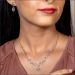 Radiant Heartdrop Diamond Necklace Set