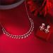 Modern Swirl Diamond Necklace Set