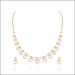 Aisshpra Diamond Short Necklace Set in 14 Kt Comes with a pair of Matching Earrings