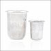 Aisshpra 92.5 Purity Milk Pattern Silver Glass Set of 2 Combo of One Mid-size & Small-size Glass