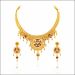Aisshpra Gold Necklace Set in 22 Kt Kolkata Style Meena Design Wedding Jewellery for Women