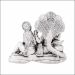 Aisshpra 92.5 Purity Divine Lakshmi & Vishnu on Sheshnag Silver Idol Devotional Items