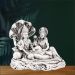 Aisshpra 92.5 Purity Divine Lakshmi & Vishnu on Sheshnag Silver Idol Devotional Items