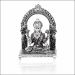 Aisshpra 92.5 Purity Antique Style Kamal Lakshmi Silver Idol or Murti Devotional Items