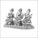 Aisshpra 92.5 Purity Antique Style Lord Lakshmi Ganesh Saraswati Silver Idol