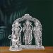 Aisshpra 92.5 Purity Ram Darbar Silver Idol Antique Style Devotional Items