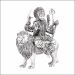 Aisshpra 92.5 Purity Maa Durga Silver Murti or Idol Antique Style Devotional Items