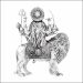 Aisshpra 92.5 Purity Maa Durga Silver Murti or Idol Antique Style Devotional Items