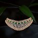 Aisshpra Emerald Rose Gold 14 Kt Diamond Necklace Bridal Wedding Jewellery for Women
