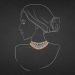 Aisshpra Emerald Rose Gold 14 Kt Diamond Necklace Bridal Wedding Jewellery for Women