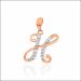 Aisshpra Alphabet "H" Gold Locket in 14 Kt Initial Letter Pendant Jewellery