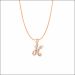 Aisshpra Alphabet "H" Gold Locket in 14 Kt Initial Letter Pendant Jewellery