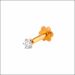 Aisshpra Solitaire Diamond Nosepin in 18 Kt Daily Wear Jewellery for Women