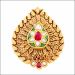 Aisshpra Gold Cocktail Ring in 22 Kt Meena Design Wedding Jewellery for Women 