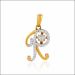 Ravishing Alphabet R Gold Locket