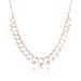 Modern Swirl Diamond Necklace