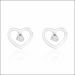 Aisshpra Pt 95 Platinum Earrings for Women Heart-shaped Design Jewellery