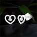 Aisshpra Pt 95 Platinum Earrings for Women Heart-shaped Design Jewellery