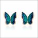 Aisshpra Rose Gold Earrings in 18 Kt for Kids Fluttering Butterfly Design Jewellery
