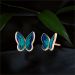 Aisshpra Rose Gold Earrings in 18 Kt for Kids Fluttering Butterfly Design Jewellery
