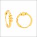 Aisshpra Gold Hoop Earrings in 22 Kt Daily Wear Jewellery for Women