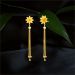 Aisshpra Gold Latkan Earrings in 18 Kt Stylish Party Wear Jewellery for Women