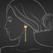 Aisshpra Gold Latkan Earrings in 18 Kt Stylish Party Wear Jewellery for Women