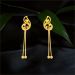 Aisshpra Casting Gold Earrings in 18 Kt Casual Wear or Party Wear Jewellery for Women