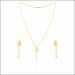 Aisshpra Gold Necklace Set in 18 Kt for Women Comes with a pair of Matching Earrings