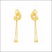 Aisshpra Gold Necklace Set in 18 Kt for Women Comes with a pair of Matching Earrings