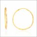 Aisshpra Gold Plain Bali Earrings in 18 Kt Daily Wear Jewellery for Women